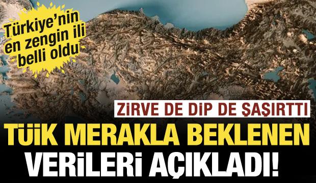 TÜİK merakla beklenen verileri açıkladı! İşte il il GSYH karnesi: Zirve de dip de şaşırttı