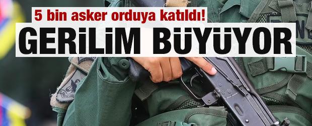 Venezuela'da 5 bin asker orduya katıldı!
