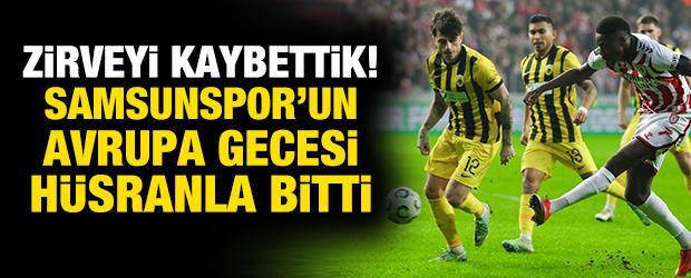 Zirveyi kaybettik! Samsunspor'un Avrupa gecesi hüsranla bitti