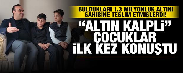 1,3 milyonluk altını sahibine teslim etmişlerdi! "Altın kalpli" &ccedil;ocuklar ilk kez konuştu