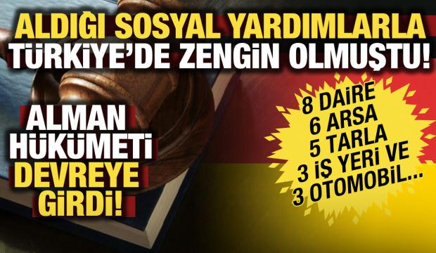 Almanya'dan aldığı sosyal yardımlarla T&uuml;rkiye'de zengin olmuştu! Faiziyle geri alınacak