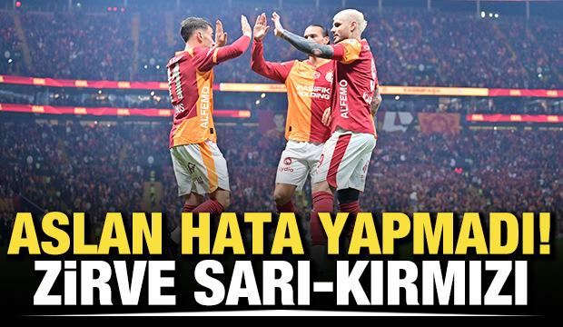 Aslan hata yapmadı! Zirve sarı-kırmızı