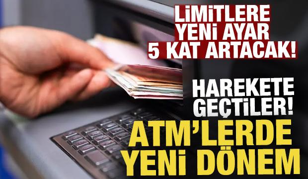 ATM&rsquo;lerde yeni d&ouml;nem: Şube i&ccedil;i limit 50 bin liranın &uuml;zerine &ccedil;ıkacak
