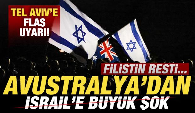 Avustralya'dan İsrail'e b&uuml;y&uuml;k şok! Tel Aviv'i &ccedil;ıldırtacak uyarı! Filistin resti...