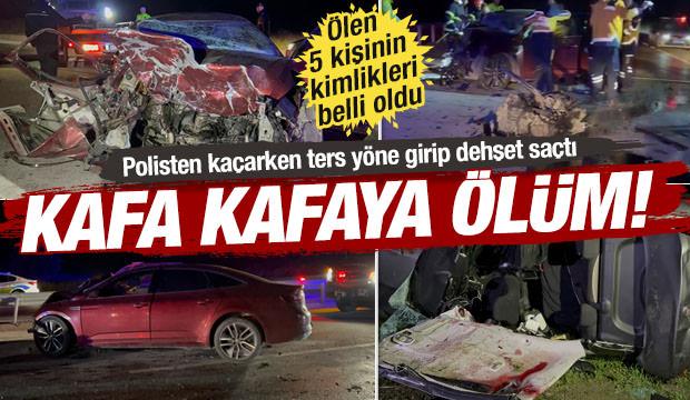 &Ccedil;anakkale'de cinayet gibi kaza! Kovalamacada 5 &ouml;l&uuml;