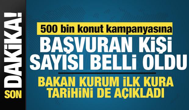 Son dakika... 500 bin sosyal konut kampanyasında başvuru sayısı belli oldu!