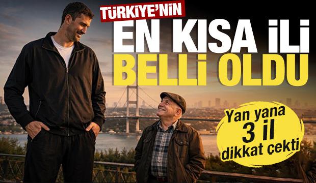 En kısa boylu insanların olduğu il a&ccedil;ıklandı! Yan yana 3 il dikkat &ccedil;ekti 