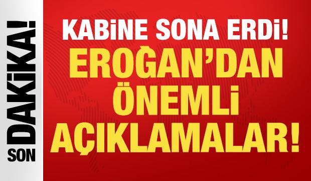 Kabine Toplantısı sona erdi: Cumhurbaşkanı Erdoğan'dan &ouml;nemli a&ccedil;ıklamalar