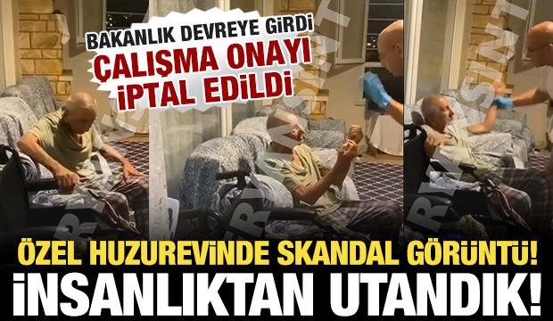 &Ouml;zel huzurevindeki skandal g&ouml;r&uuml;nt&uuml;lere ilişkin Bakanlıktan a&ccedil;ıklama: Harekete ge&ccedil;ildi!
