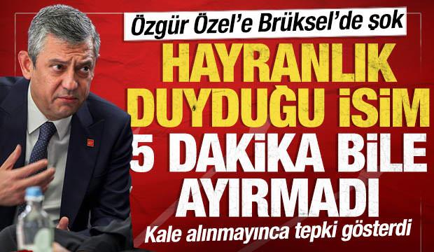&Ouml;zel'e Br&uuml;ksel'de şok! Hayranlık duyduğu isim 5 dakika bile ayırmayınca tepki g&ouml;sterdi...