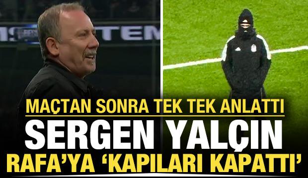 Sergen Yal&ccedil;ın 'Rafa Silva' yanıtıyla şaşırttı: Kameralar &ouml;n&uuml;nde sert s&ouml;zler