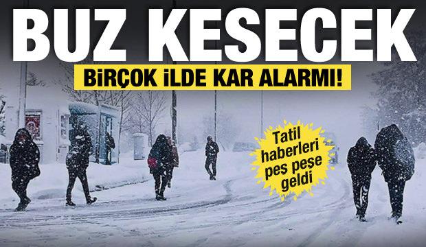 Meteoroloji'den bir&ccedil;ok il i&ccedil;in sağanak ve kar uyarısı! 2 il&ccedil;ede okullar tatil edildi