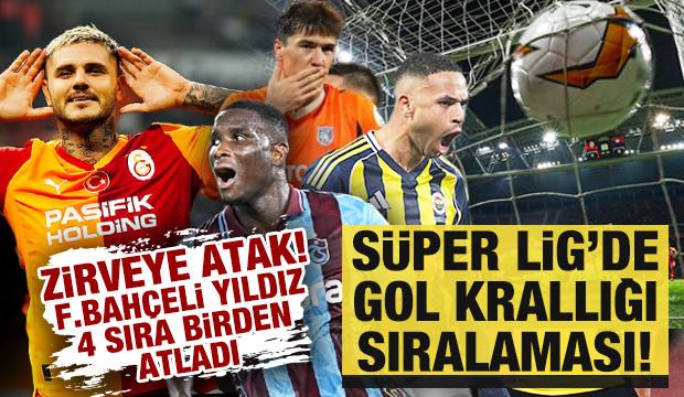 S&uuml;per Lig'de gol krallığı listesi! Zirveye atak: F.Bah&ccedil;eli yıldız 4 sıra birden y&uuml;kseldi