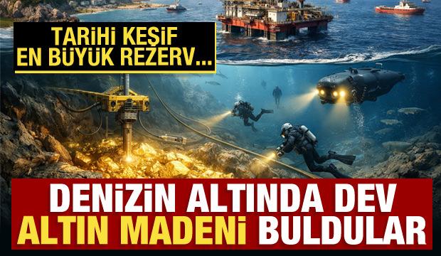 Tarihi keşif: Deniz altında dev altın madeni buldular
