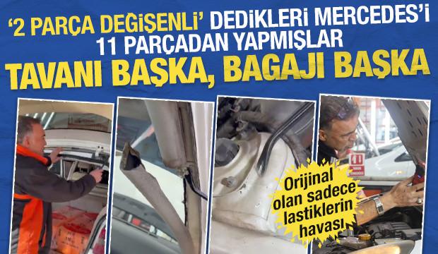 Tavanı, bagajı değişmiş, direkler kesik, hava yastıkları silikonlu: 11 par&ccedil;ayla toplanmış