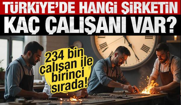 T&uuml;rkiye'de en fazla &ccedil;alışana sahip 40 şirket belli oldu!