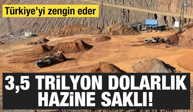 T&uuml;rkiye&rsquo;de saklı 3,5 trilyon dolarlık hazine: T&uuml;rkiye'yi zengin eder