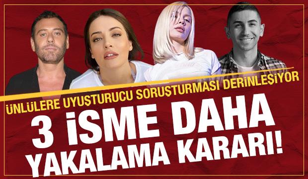 &Uuml;nl&uuml;lere uyuşturucu operasyonu: 3 isme daha yakalama kararı!