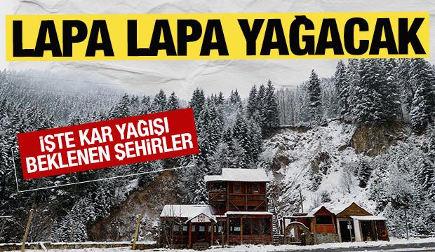 21 şehre kar yağışı! Lapa lapa yağacak 