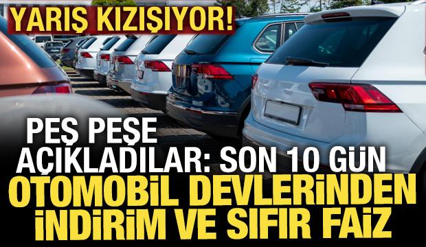 7 milyon liraya kadar sıfır faizli kredi! Sıfır otomobilde kampanya yarışı