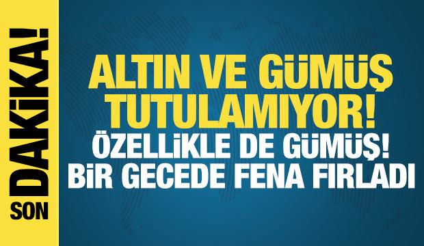 Altın ve g&uuml;m&uuml;ş tutulamıyor! Yeni g&uuml;n yeni rekor! G&uuml;m&uuml;ş bir gecede fena fırladı