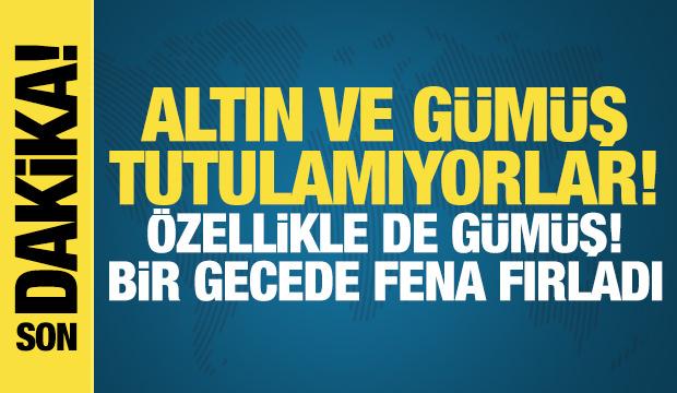 Altın ve g&uuml;m&uuml;ş tutulamıyor! Yeni g&uuml;n yeni rekor! G&uuml;m&uuml;ş bir gecede fena fırladı