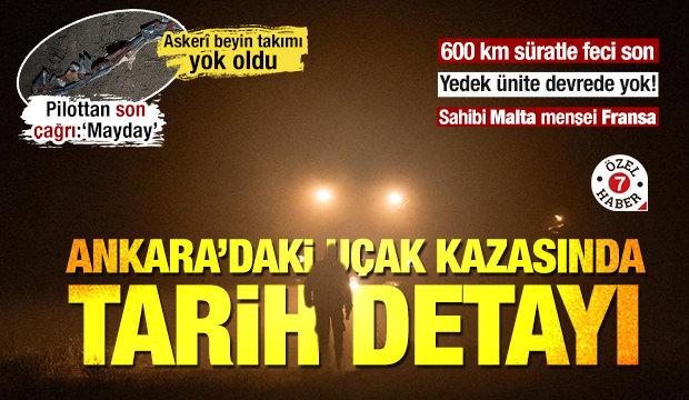 Ankara'daki u&ccedil;ak kazasında tarih detayı: 74 yıllık h&uuml;rriyetin yıld&ouml;n&uuml;m&uuml;nde d&uuml;şt&uuml;ler