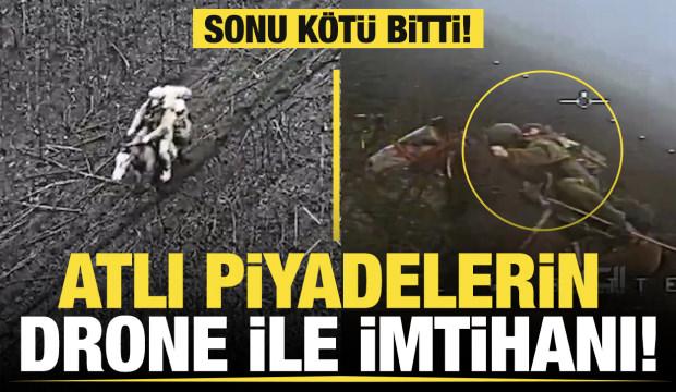 Atlı piyadelerin drone ile imtihanı... Ukrayna-Rusya savaşında o anlar