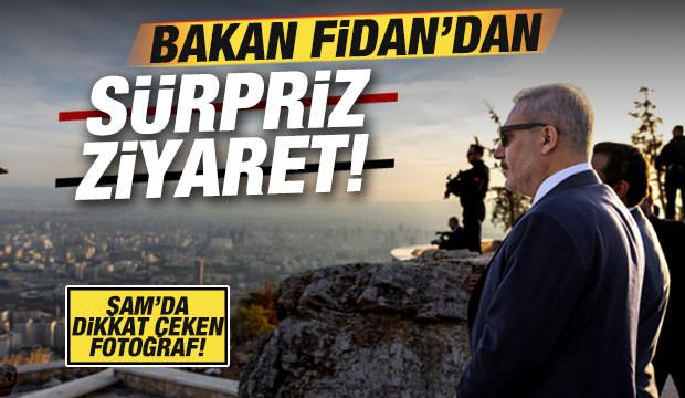 Bakan Fidan'dan s&uuml;rpriz ziyaret! Şam'da dikkat &ccedil;eken fotoğraf