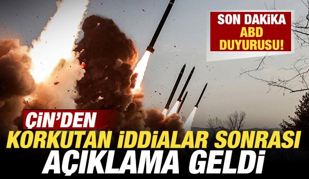 &Ccedil;in'den son dakika ABD duyurusu! Korkutan iddialar sonrası a&ccedil;ıklama geldi
