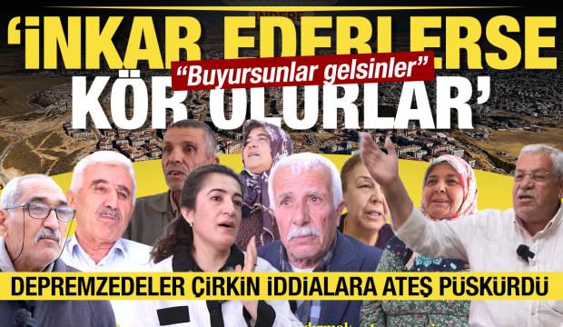 Evlerine kavuşan depremzedelerden hodri meydan: inkar ederlerse k&ouml;r olurlar