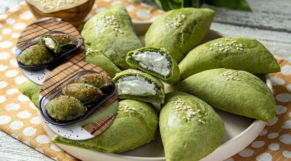 Hem g&ouml;ze hem damağa hitap eden ıspanaklı labneli poğa&ccedil;a tarifi!