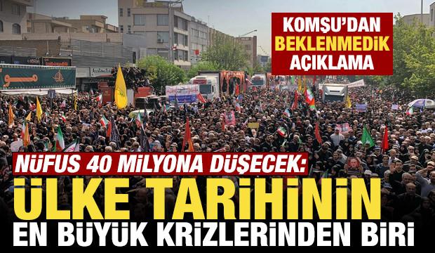 İran'dan beklenmedik a&ccedil;ıklama! N&uuml;fus 40 milyona d&uuml;şecek: '&Uuml;lke tarihinin en b&uuml;y&uuml;k krizi'