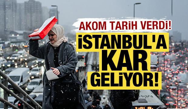 İstanbul'a kar geliyor! Tarih verildi...