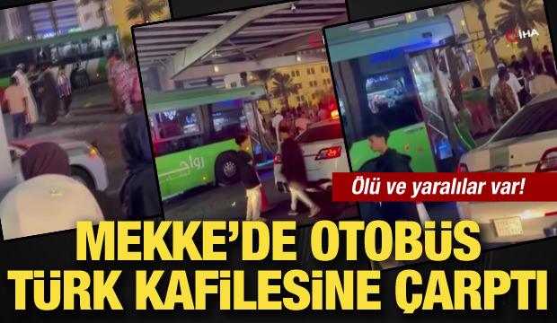 Mekke'de ring otob&uuml;s&uuml; T&uuml;rk kafilesine &ccedil;arptı: &Ouml;l&uuml; ve yaralılar var