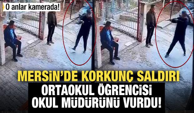 Ortaokul &ouml;ğrencisi okul m&uuml;d&uuml;r&uuml;n&uuml; t&uuml;fekle vurdu!