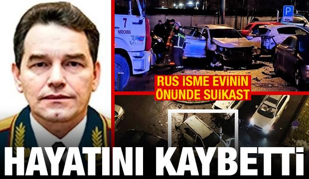 Rus general Sarvarov'a evini &ouml;n&uuml;nde suikast! Hayatını kaybetti