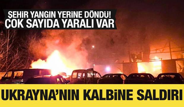 Rusya'dan Ukrayna'nın kalbine saldırı! 2'si &ccedil;ocuk, &ccedil;ok sayıda yaralı var
