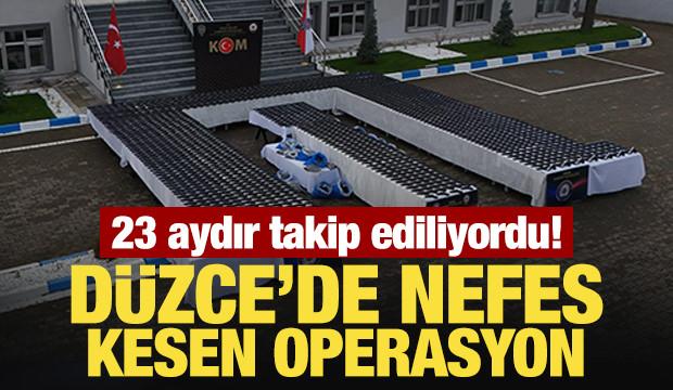 Son Dakika.... 23 aydır takip ediliyordu! D&uuml;zce'de nefes kesen operasyon
