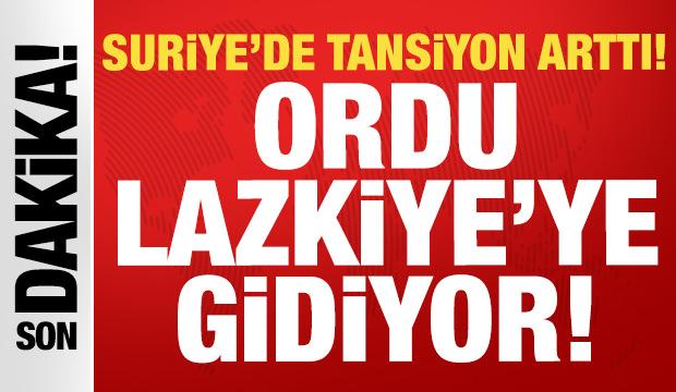 Son dakika haberi! Suriye'de karışıklık artıyor: Ordu Lazkiye'ye doğru harekete ge&ccedil;ti...