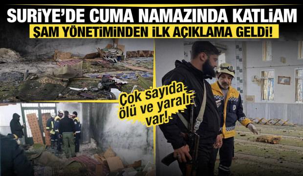 Son dakika... Suriye'de bir camide patlama! &Ouml;l&uuml;ler ve yaralı var! 