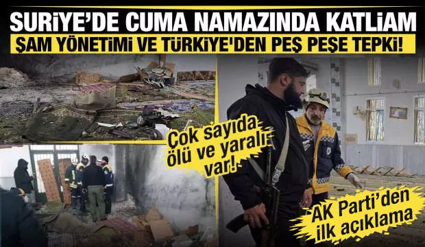 Son dakika... Suriye'de bir camide patlama! &Ouml;l&uuml;ler ve yaralılar var! 