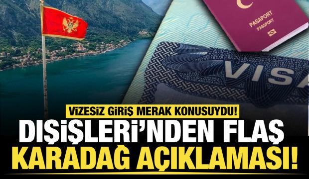 Son dakika...Karadağ'a T&uuml;rk vatandaşlarına vizesiz giriş yeniden başlıyor
