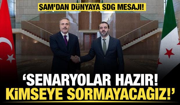 Son dakika...Şam'dan d&uuml;nyaya ortak mesaj! Bakan Fidan: SDG Suriye'ye entegre olmalı