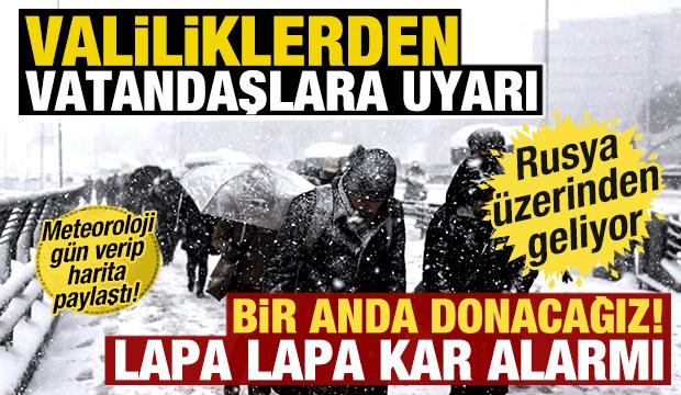 Valiliklerden vatandaşlara son dakika uyarısı! Bir anda donacağız! Lapa lapa kar alarmı...