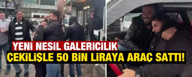 Yeni nesil galericilik: &Ccedil;ekilişle 50 bin liraya ara&ccedil; sattı