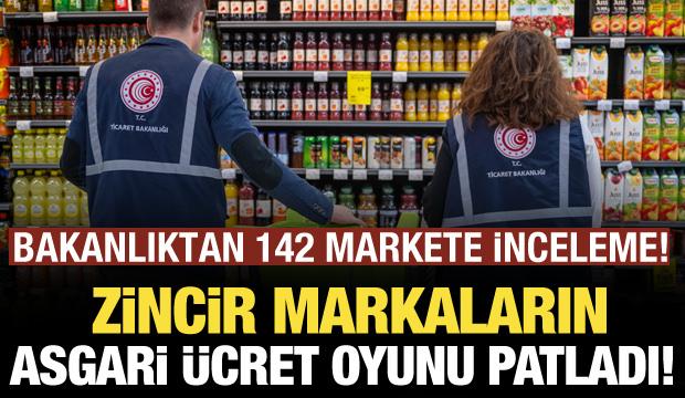 Zincir markaların asgari &uuml;cret oyunu patladı! Bakanlıktan 142 markete inceleme!
