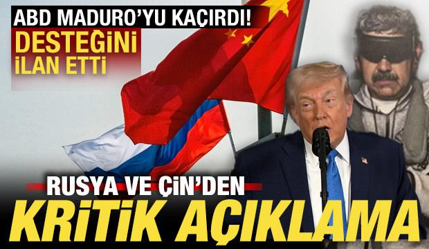 ABD Maduro'yu ka&ccedil;ırdı: Rusya ve &Ccedil;in'den son dakika Venezuela a&ccedil;ıklaması! Destek ilan etti