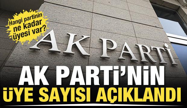 AK Parti'nin &uuml;ye sayısı a&ccedil;ıklandı! Hangi partinin ne kadar &uuml;yesi var?