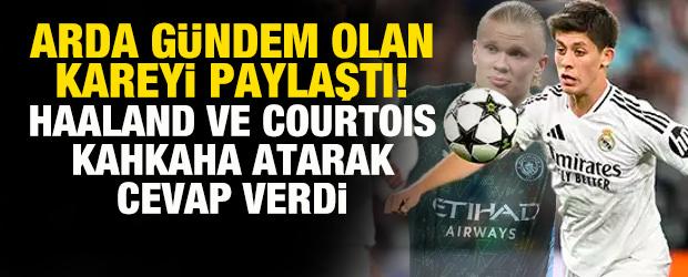 Arda G&uuml;ler, sosyal medyada g&uuml;ndem olan kareyi paylaştı! Haaland ve Courtois yorum yaptı